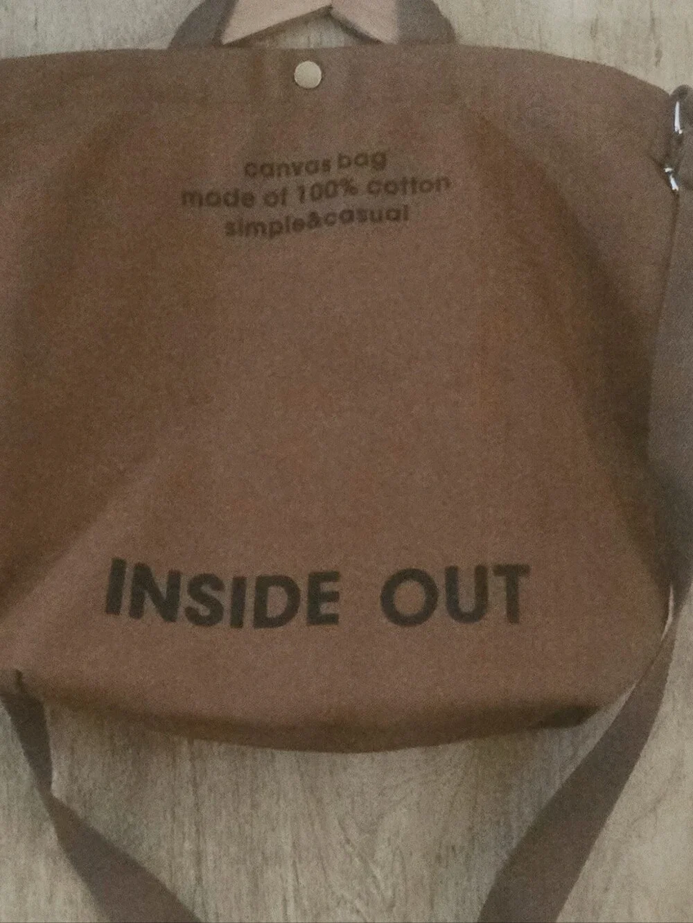 Inside Out Tote Shoulder Bag